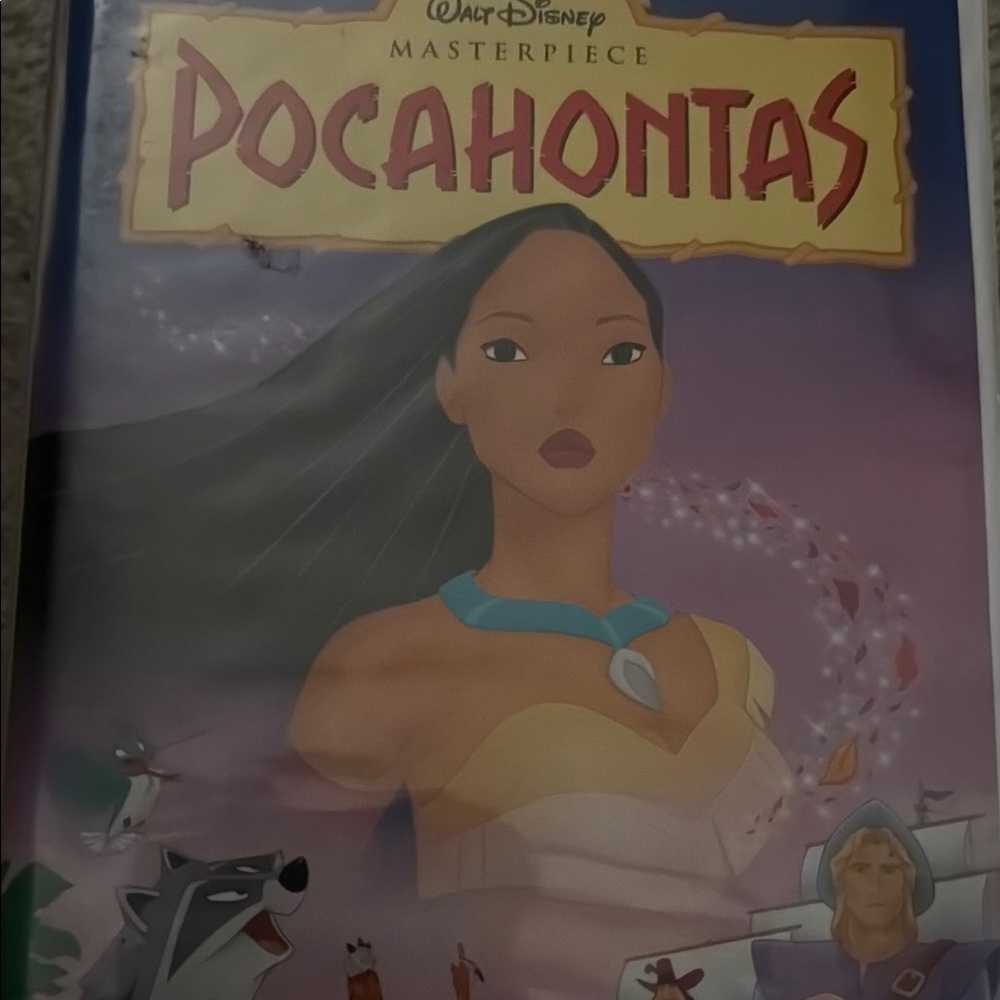 Disney Pocahontas Masterpiece VHS with Blue and Purple Cover